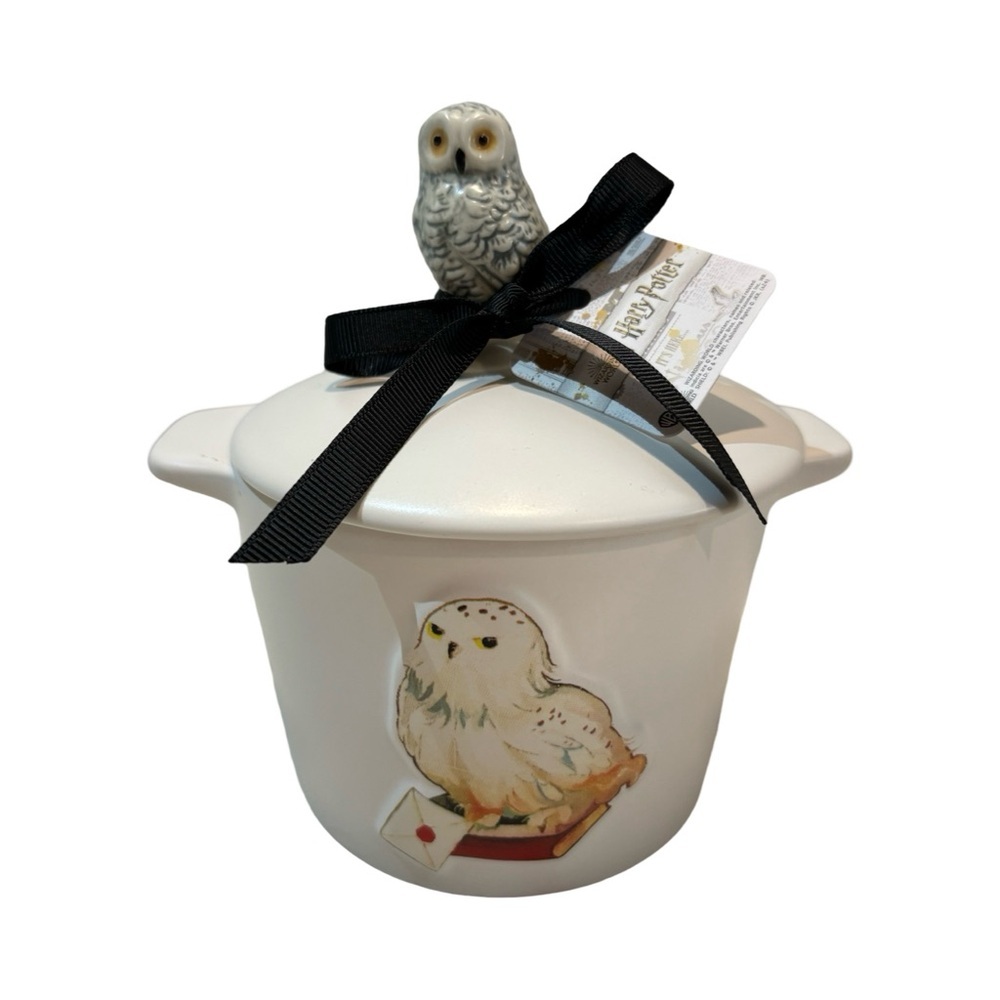 Harry Potter Hedwig Owl Ceramic‎ Baking Crock Dish by Rae Dunn Pottery